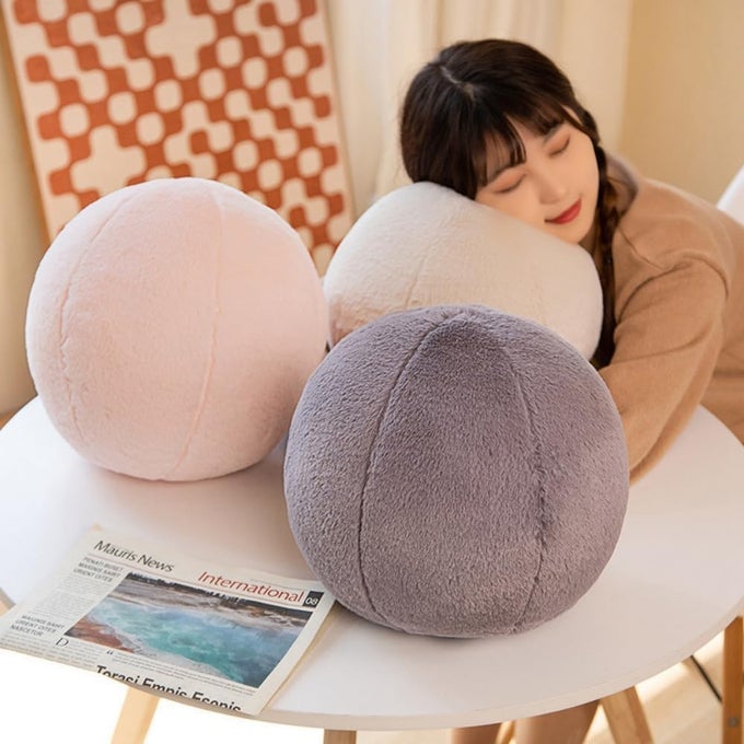 DECORATIVE THROW CUSHIONS PILLOW FOR HOME DECOR MOON STAR BALL GIRLS ROOM KIDS ROOM WHITE 12X12 ROUND CUSHION OF BODY PILLOW DECORATIVE CUSHIONS
