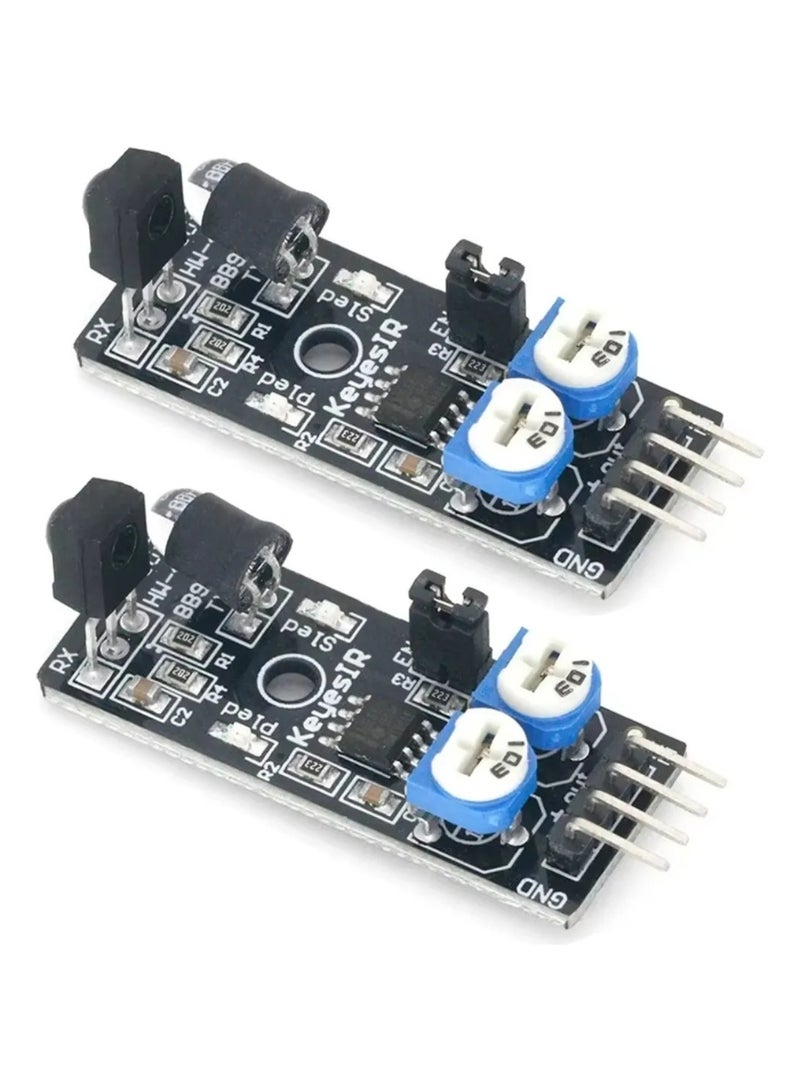 2-Pack KY-032 4-Pin IR Obstacle Avoidance Sensor para Arduino Car - Image 1