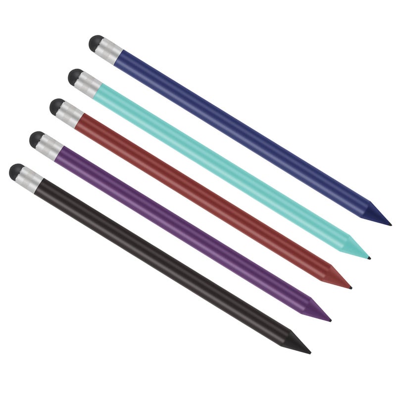 Replacement Stylus Pen: Black High Sensitivity Rubber Tip - 2 In 1 Carbon Pencil for Capacitive Touch Screen Phones Tablets - Image 4