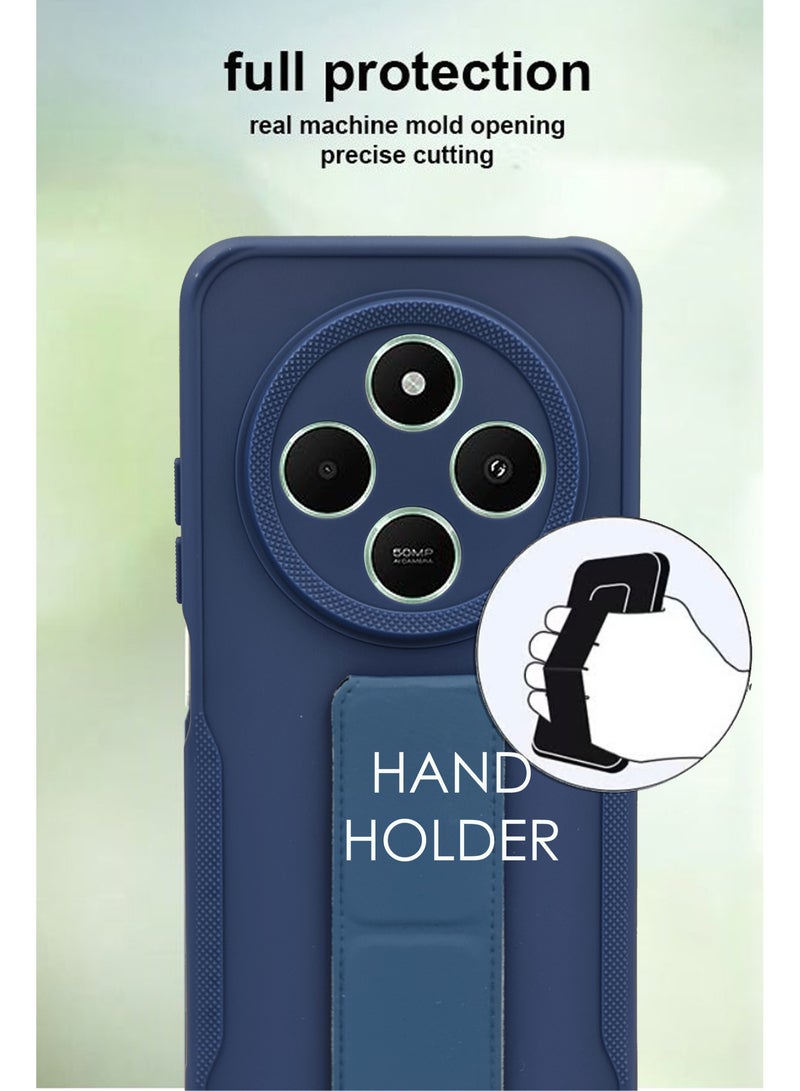 غطاء خلفي صلب من السيليكون المقاوم للصدمات لهاتف Xiaomi Poco C75 مع حماية من الصدمات - أزرق - Image 4