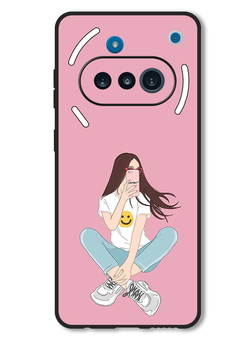 Theodor Case Compatible with Nothing Phone 3a Protection Shockproof Bumper Cover Selfie - Image 1