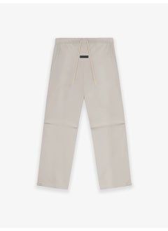 Fear God Essentials 2024 Loose-fit Casual Drawstring Trousers High Street Style Other Material FOG gray khaki woven cotton loose trousers