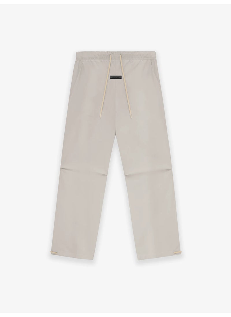 Generic - Fear God Essentials 2024 Loose-fit Casual Drawstring Trousers High Street Style Other Material FOG gray khaki woven cotton loose trousers - Image 1