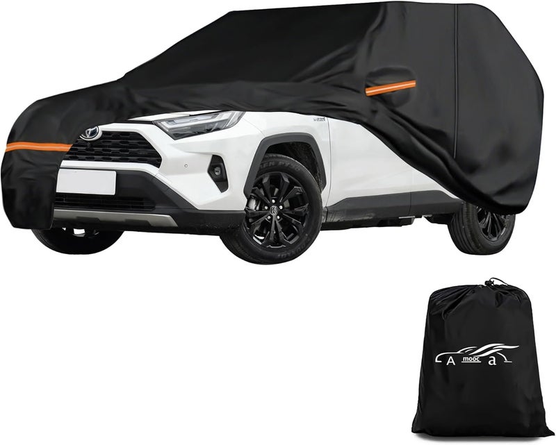 Amooca Car Covers Custom Fit for Toyota RAV4 2005-2025 for Honda CRV 1997-2025 Waterproof Sun-Proof All Weather Snow Cover 420D with Door Zipper Cotton Lining - Image 1