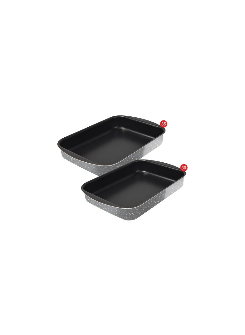 Zahran Tefal Natural Rectangular Casserole Set 2 Pieces (30-35) 6221064018600 - Image 2