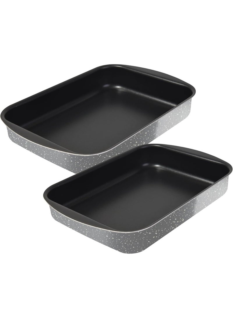 Zahran Tefal Natural Rectangular Casserole Set 2 Pieces (30-35) 6221064018600 - Image 1