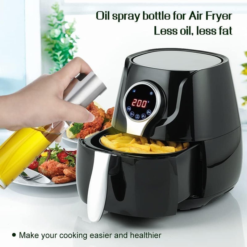 zoba Glass Olive Oil Sprayer Bottle for Kitchen, 100ml Multipurpose Cooking Oil Sprayer for Cooking, Baking, Air Fryer, Salad, BBQ and More - Image 3
