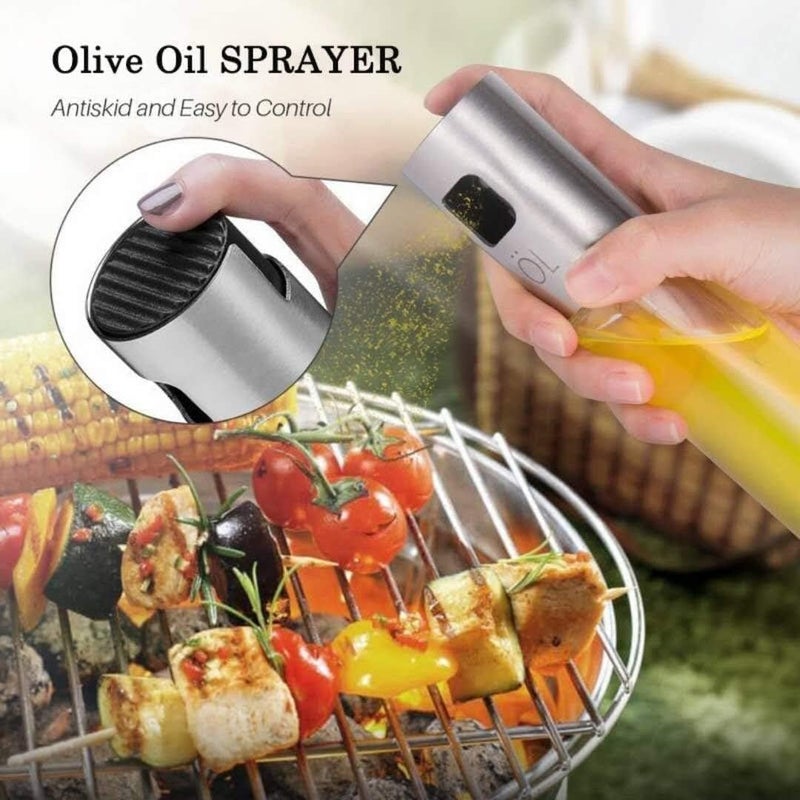 zoba Glass Olive Oil Sprayer Bottle for Kitchen, 100ml Multipurpose Cooking Oil Sprayer for Cooking, Baking, Air Fryer, Salad, BBQ and More - Image 4