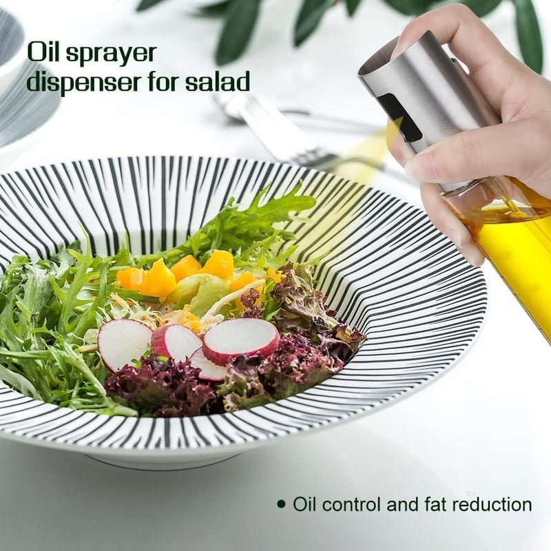 zoba Glass Olive Oil Sprayer Bottle for Kitchen, 100ml Multipurpose Cooking Oil Sprayer for Cooking, Baking, Air Fryer, Salad, BBQ and More - Image 2