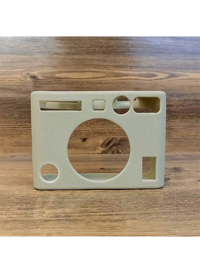 Rieibi Mini EVO Case - Silicone Protective Case Cover for Fuji Mini EVO Instant Camera - Lightweight Soft Rubber Case Cover for Fujifilm evo, White, Beauty Case - Image 3
