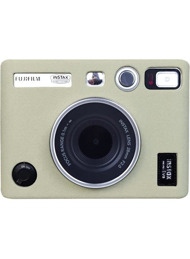 Rieibi Mini EVO Case - Silicone Protective Case Cover for Fuji Mini EVO Instant Camera - Lightweight Soft Rubber Case Cover for Fujifilm evo, White, Beauty Case - Image 2