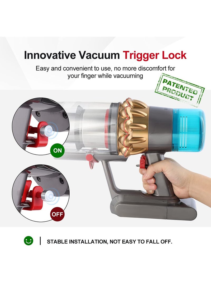 SYOSI قفل الزناد، مناسب لمكنسة ديسون V6 V7 V8 V10 V11 V15 Detect Absolute Animal Motorhead الكهربائية، ملحقات زر الطاقة، حرر إصبعك (ليس للحجم الكبير)  - Image 5