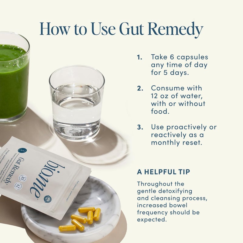 Bio Me Biome Gut Remedy Capsules 5 Day Cleanse 1 Round 30 Capsules Gut Cleanse with Magnesium Citrate Berberine Immunolin LGlutamine  Reset Digestive System Rebalance Microbiome 1 Month Supply - Image 5