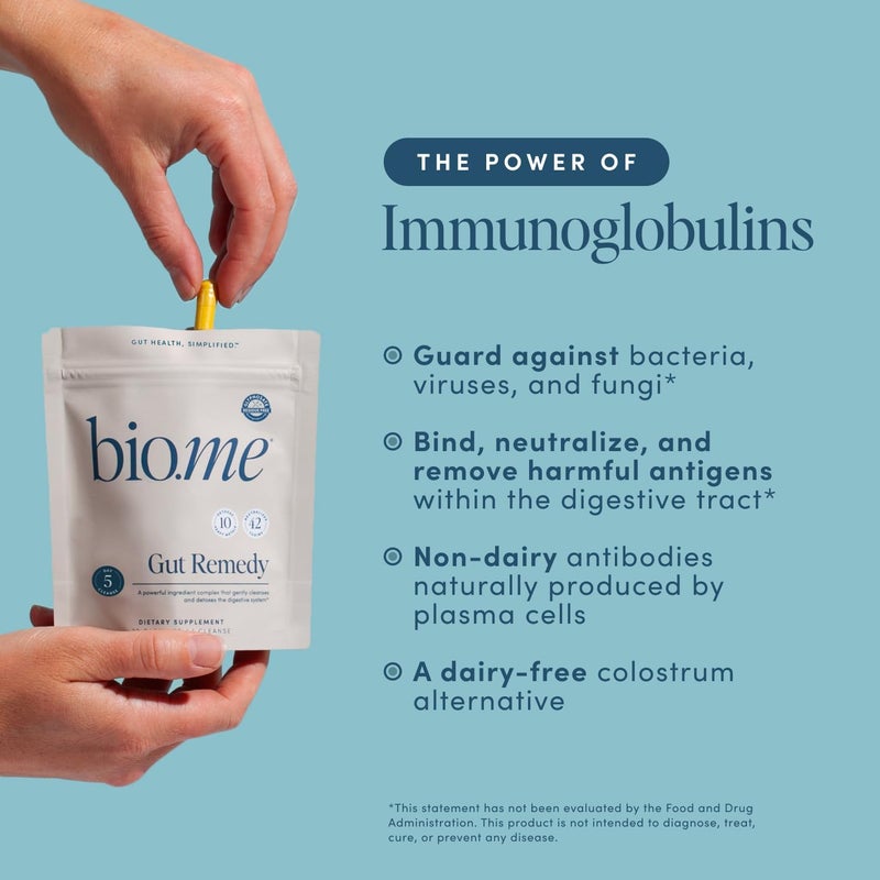 Bio Me Biome Gut Remedy Capsules 5 Day Cleanse 1 Round 30 Capsules Gut Cleanse with Magnesium Citrate Berberine Immunolin LGlutamine  Reset Digestive System Rebalance Microbiome 1 Month Supply - Image 3