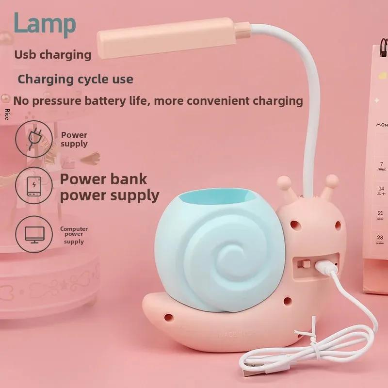 LED Desk Lamp Astronaut Cartoon Design - Rechargeable Eye-protecting Compact Light for Dorm, Study And Workspace - Image 4