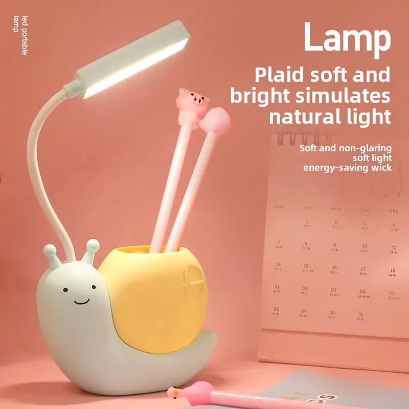 LED Desk Lamp Astronaut Cartoon Design - Rechargeable Eye-protecting Compact Light for Dorm, Study And Workspace - Image 3