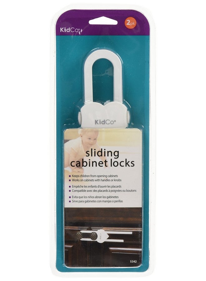 KidCo Sliding Cabinet Locks - 2/pkg (White)