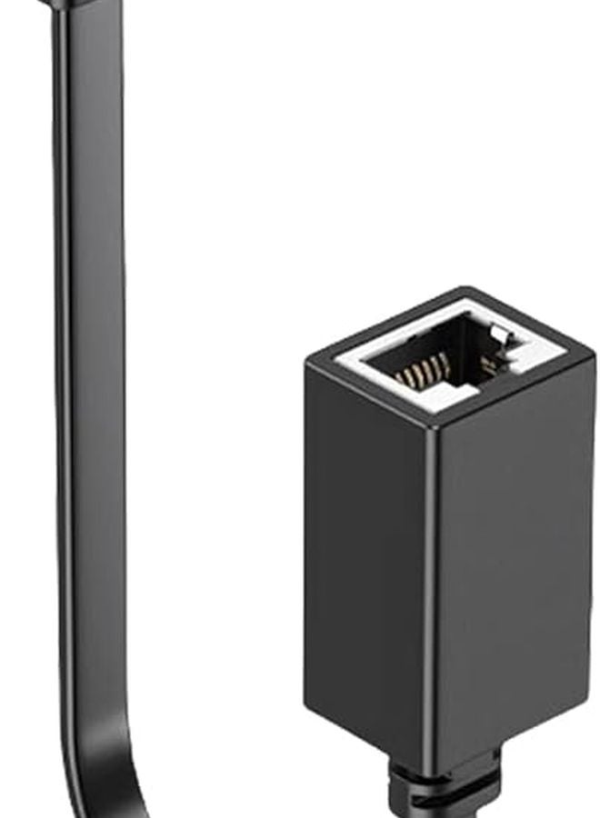Cat7 Ethernet Extension Cable 50cm Shielded Male to Female RJ45 Connector Straight Head - Image 2