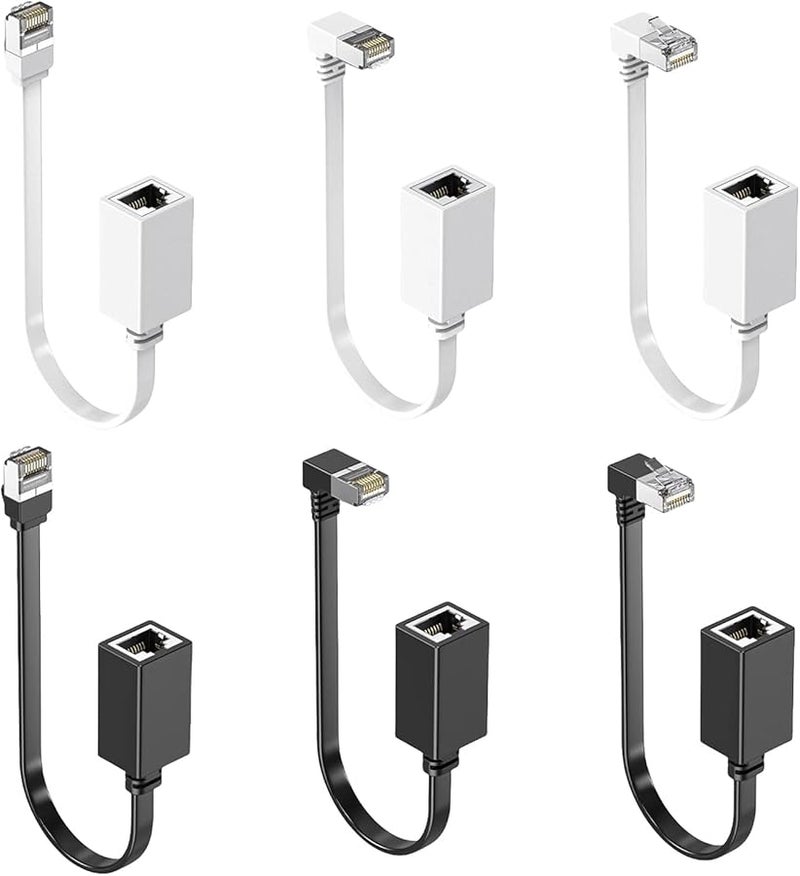 Cat7 Ethernet Extension Cable 50cm Shielded Male to Female RJ45 Connector Straight Head - Image 5