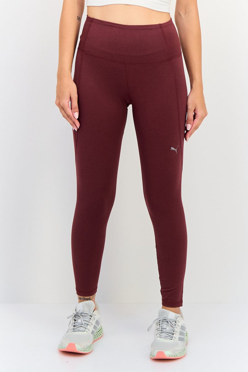 PUMA Women Sportswear Fit 7/8 Training Leggings, Maroon - Image 1