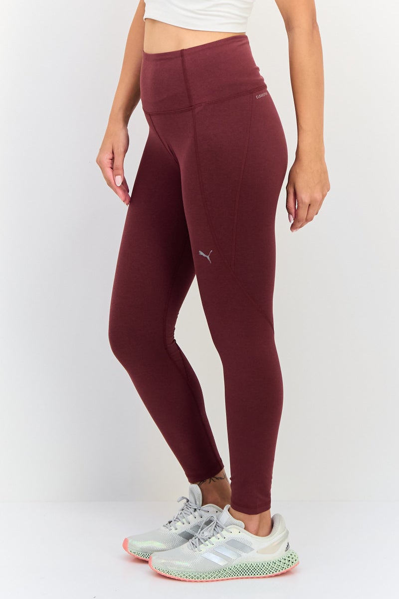 PUMA Women Sportswear Fit 7/8 Training Leggings, Maroon - Image 2