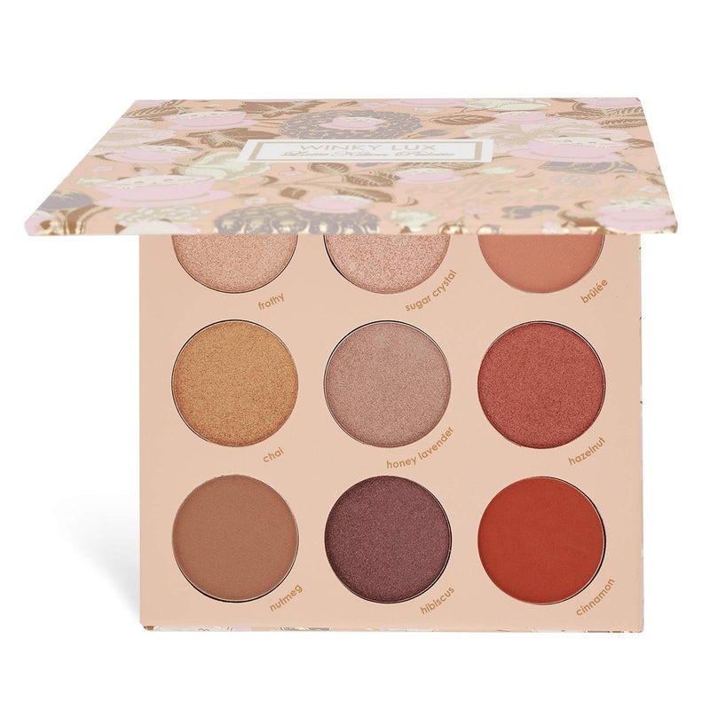 Winky Lux Winky Lux Latte Kitten Eyeshadow Palette 9 Matte Satin  Shimmer Eyeshadow Shades Doubles as Face Highlighter