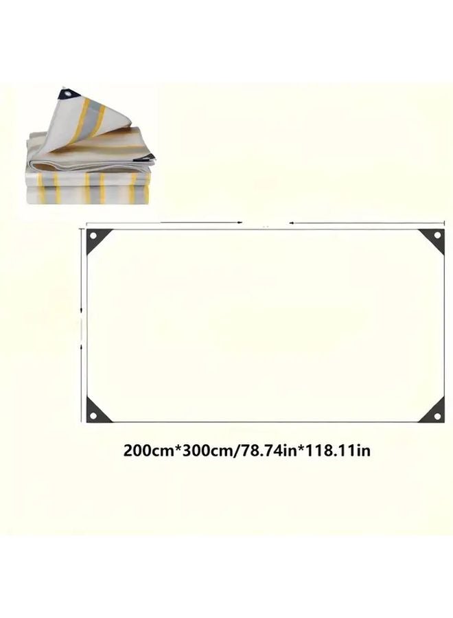 Heavy Duty Waterproof Canvas Cover 78 74inch X 118 11inch All Weather UV Windproof Snowproof - Image 1