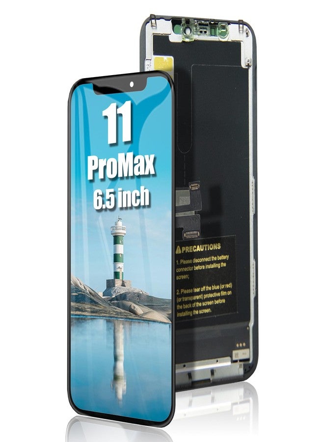 EFAITHFIX for iPhone 11 Pro Max Screen Replacement 6.5 Inch LCD Display 3D Touch Screen Full HD Digitizer Frame Assembly Compatible with Model A2161, A2220, A2218 with Waterproof Adhesive, No Tools - Image 1