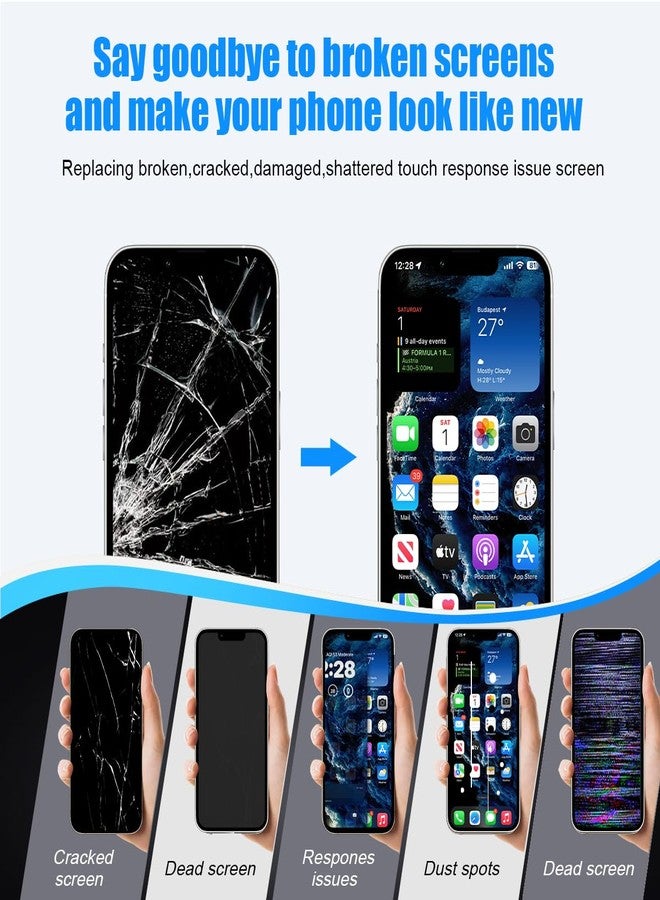 EFAITHFIX for iPhone 11 Pro Max Screen Replacement 6.5 Inch LCD Display 3D Touch Screen Full HD Digitizer Frame Assembly Compatible with Model A2161, A2220, A2218 with Waterproof Adhesive, No Tools - Image 5