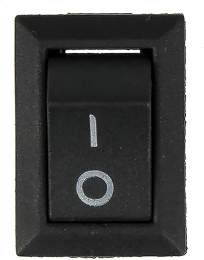 Black KCD1 11 2P 2 Pin ON Off Rocker Switch Power 13 5 x 9 mm Perforate Small Boat - Image 3