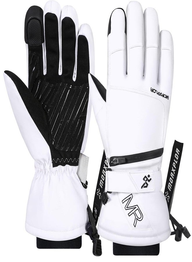 MORXPLOR Ski Snow Gloves for Men Women,3M Thinsulate Insulated Warm Winter Snowboard Windproof Winter Touchscreen Snowmobile Gloves for Cold Weather - Image 1