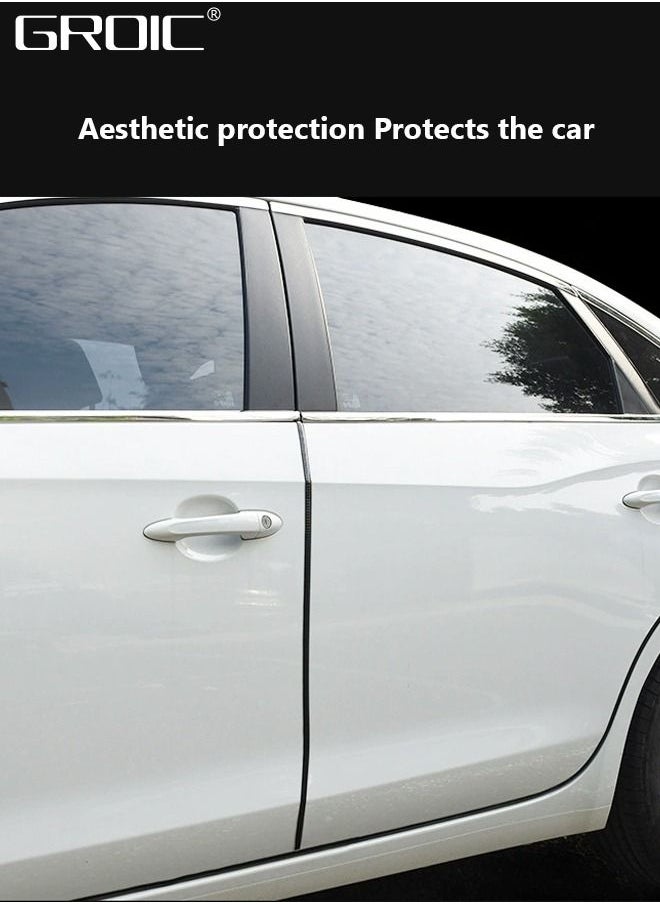 GROIC - 5M Car Door Edge Guards U Shape Edge Trim Rubber Seal Protector Car Protection Door EdgeBumper Strip Fit for Most Car,Car Door Rubber Seal Strip - Image 1
