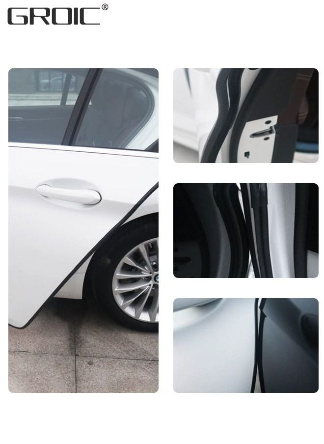 GROIC - 5M Car Door Edge Guards U Shape Edge Trim Rubber Seal Protector Car Protection Door EdgeBumper Strip Fit for Most Car,Car Door Rubber Seal Strip - Image 1