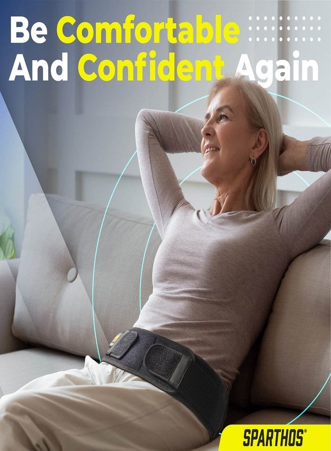 Sparthos Sacroiliac Si Hip Belt Relief from Si Joint, Sciatica, Pelvis, Lower Back Pain - Support Brace for Women and Men - for Sacral Nerve, Hip Loc Tilt Up Belts Braces (Black-REG) - Image 3