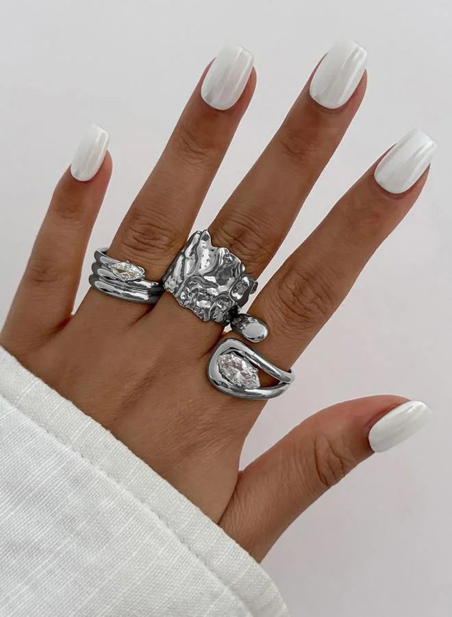 Take Two Pack of 3 - Statement Rings
