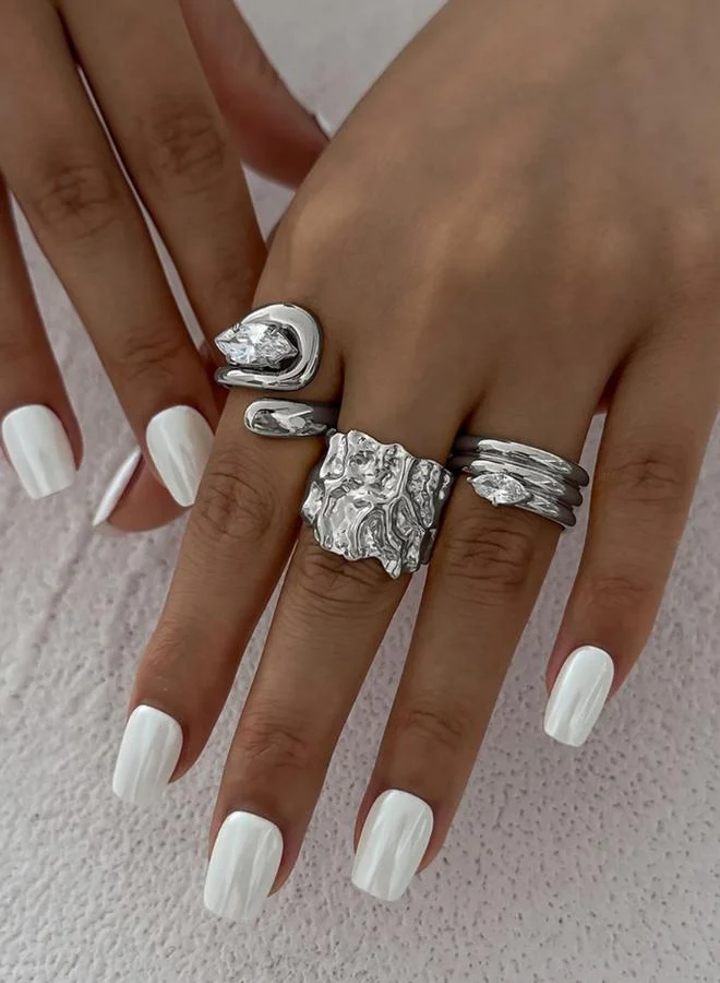 Take Two Pack of 3 - Statement Rings