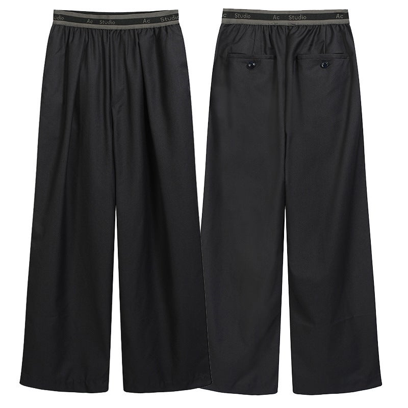 High Street American Ac Trendy Brand Thin Wide-Leg Loose Straight Pants For Men And Women Couples Casual Versatile Solid Color Long Pants - Image 3
