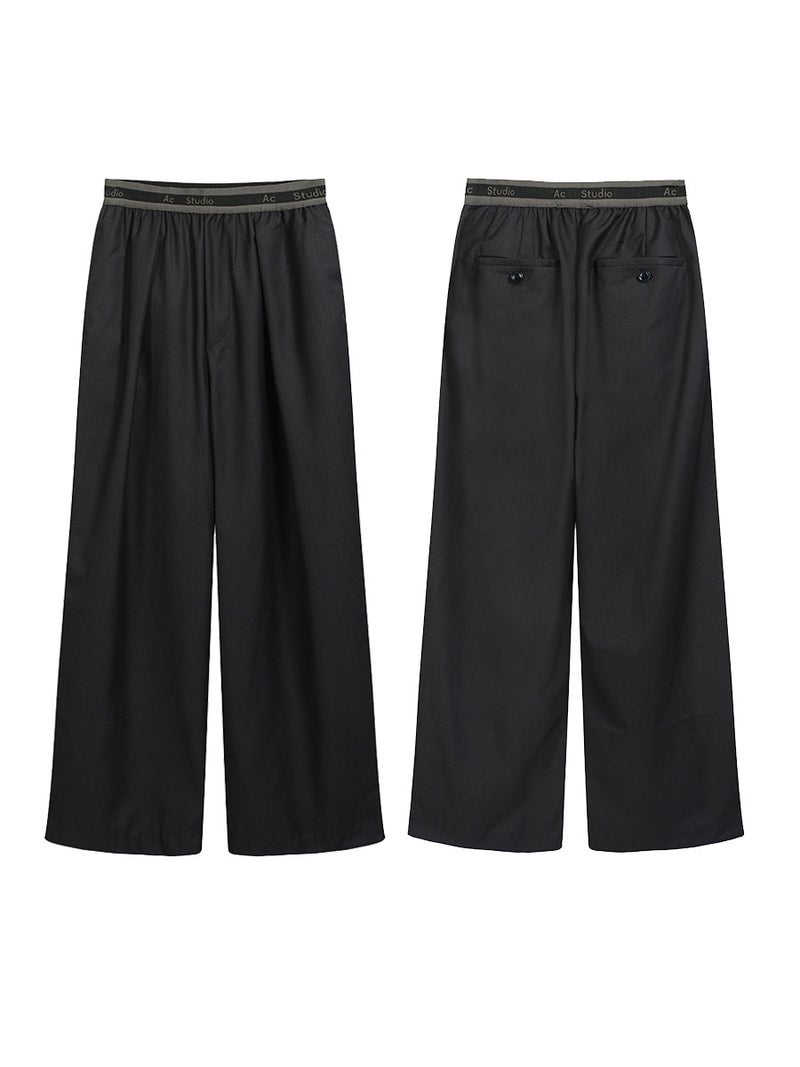 High Street American Ac Trendy Brand Thin Wide-Leg Loose Straight Pants For Men And Women Couples Casual Versatile Solid Color Long Pants - Image 2