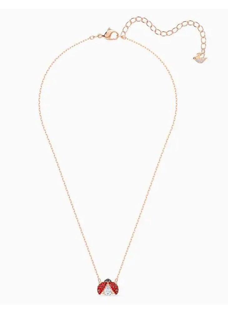 Sparkling Gold Plated Ladybug Dance Necklace