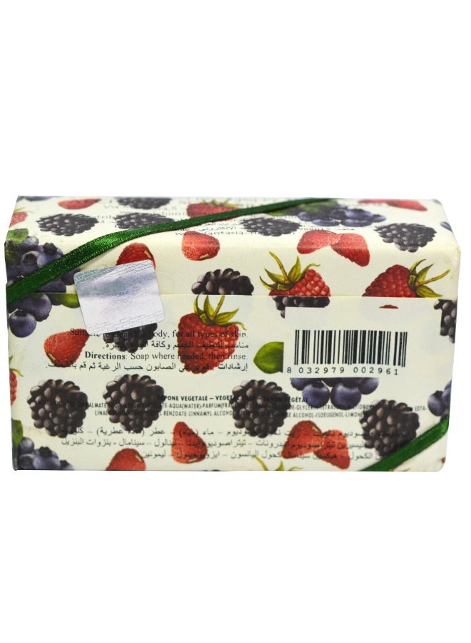Alchimia Vegetal Soap Blueberry 200G | Fruity Italian Bar Soap |Sweet Berry Fragrance | Maintain skin softness | Suitable for all skin types - Image 2