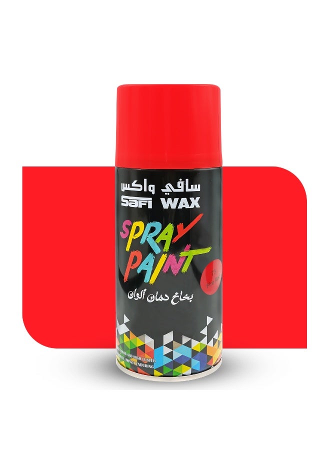 Safi Wax Spray Paint Fire Red 73 | Quick-Dry High Gloss 400ML | For Cars, Wheels, Furniture, Wood, Metal & Walls | Strong Coverage & Long-Lasting Finish - Image 3