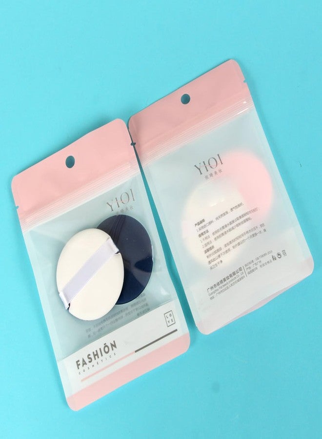 LINYUEARUI 12 mini round air cushion thin suction dual-use dry and wet beauty tools lightweight foundation make-up sponge, reusable female storage filler Microfiber Powder - Image 5