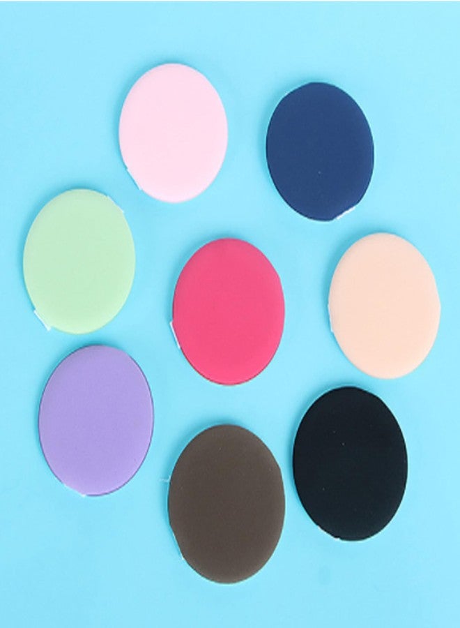 LINYUEARUI 12 mini round air cushion thin suction dual-use dry and wet beauty tools lightweight foundation make-up sponge, reusable female storage filler Microfiber Powder - Image 3