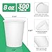 RAZCC 8 oz Paper Cups 300 Pack 8oz Disposable Paper Coffee Cups Coffee Cups 8 oz for Cold and Hot Drinks White Paper Drinking Cups for Parties Picnic Cafes Bistros and Events - Image 4