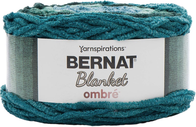 Bernat Blanket Yarn Ocean Teal Ombre - Image 2
