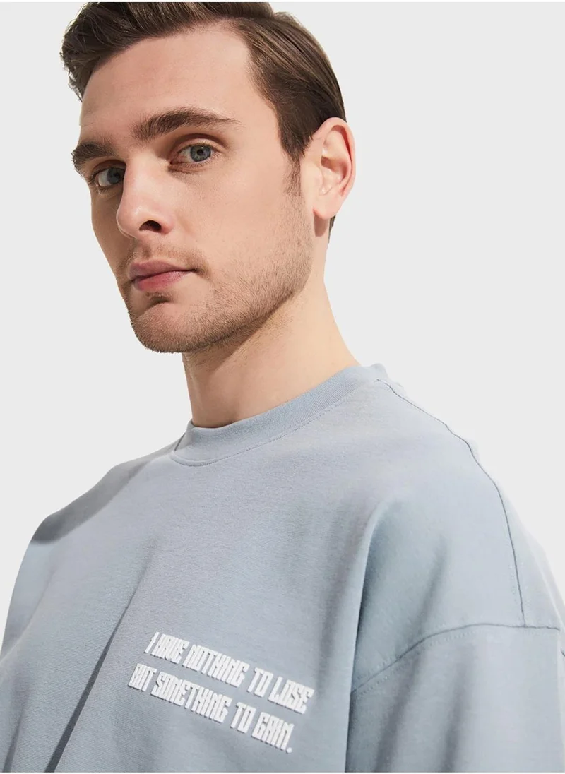 JUNE Printed Crew Neck T-Shirt
