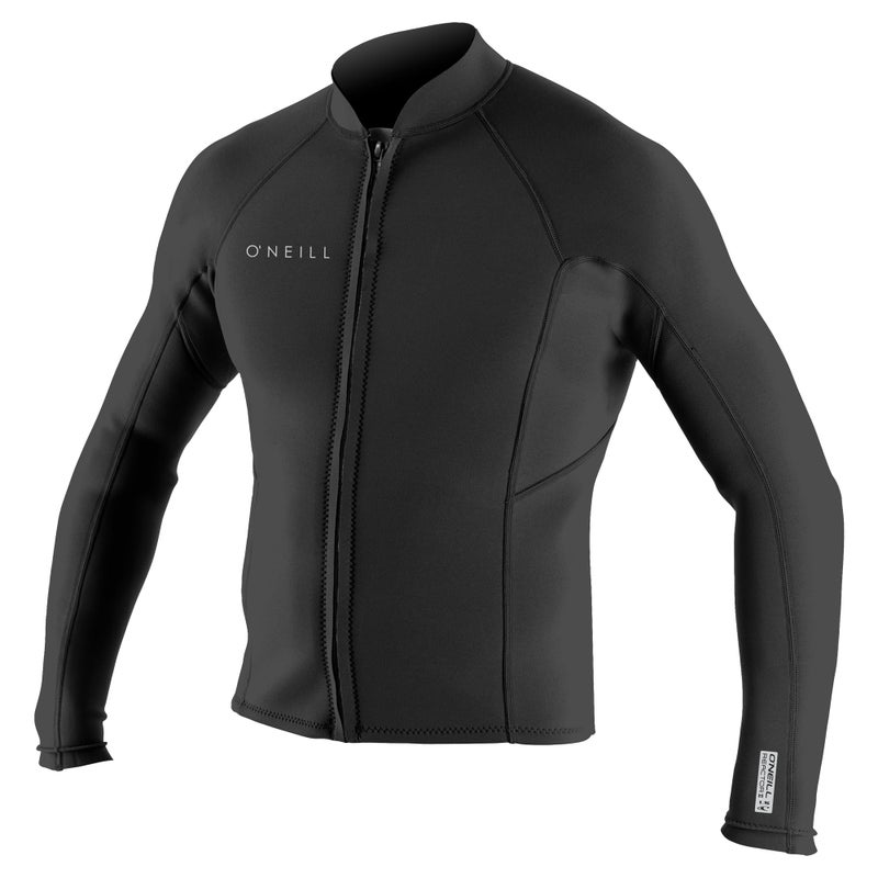 O'Neill Men’s Reactor-2 1.5mm Front Zip Long Sleeve Neoprene Jacket, Lightweight Warmth with Good Flexibility for Surfing, Paddleboarding, Kayaking, Black, Large - Image 3