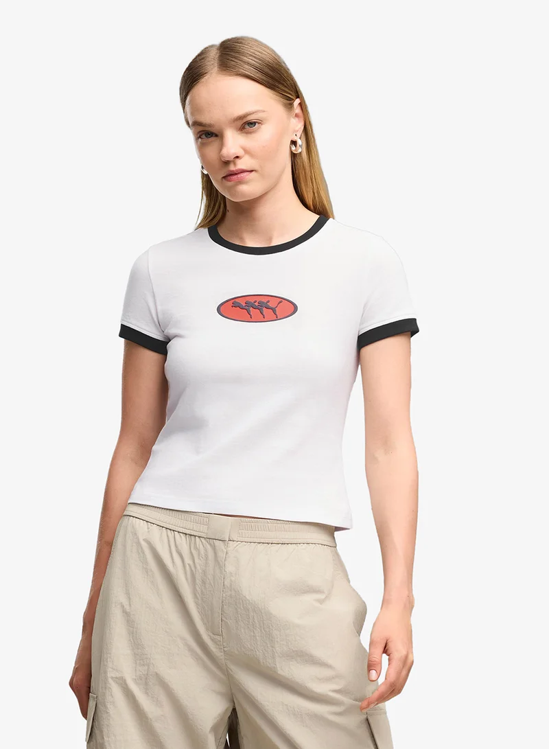 Future Archive Slim Graphic Ringer T-Shirt