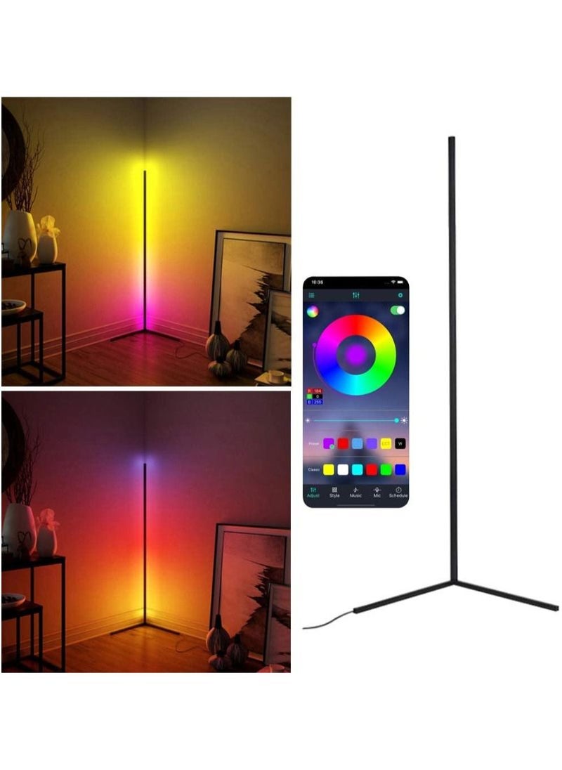 ACLIX - Floor Lamp Modern RGB LED Floor Lamp Corner Reading Lamp Remote Control Atmosphere Lighting Lamp for Sofa Bedside Corner APP control - Image 1