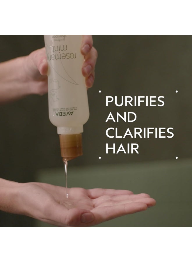 AVEDA Rosemary Mint Purifying Shampoo | Clarifying Shampoo | Adds Shine | For Normal To Oily Hair, Fine To Medium Hair Types | 97% Naturally Derived - Image 2